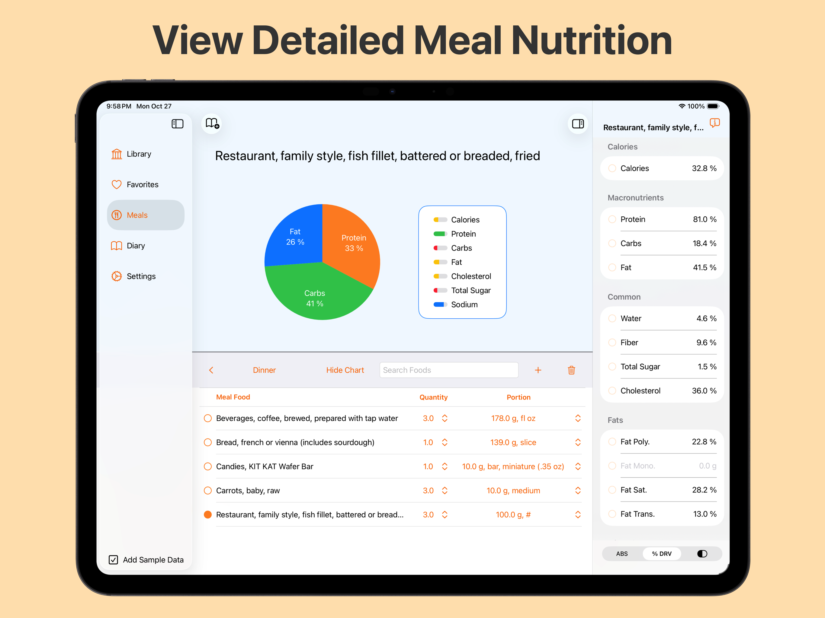 Discover Foods Save Favorites